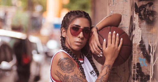 90s NBA Sunglasses: Courtside Style From Jordan to Rodman - basketball player sunglasses, retro metal aviator shades, chrome 